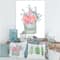 Designart - Gift Box With Pink Roses - Farmhouse Canvas Wall Art Print
